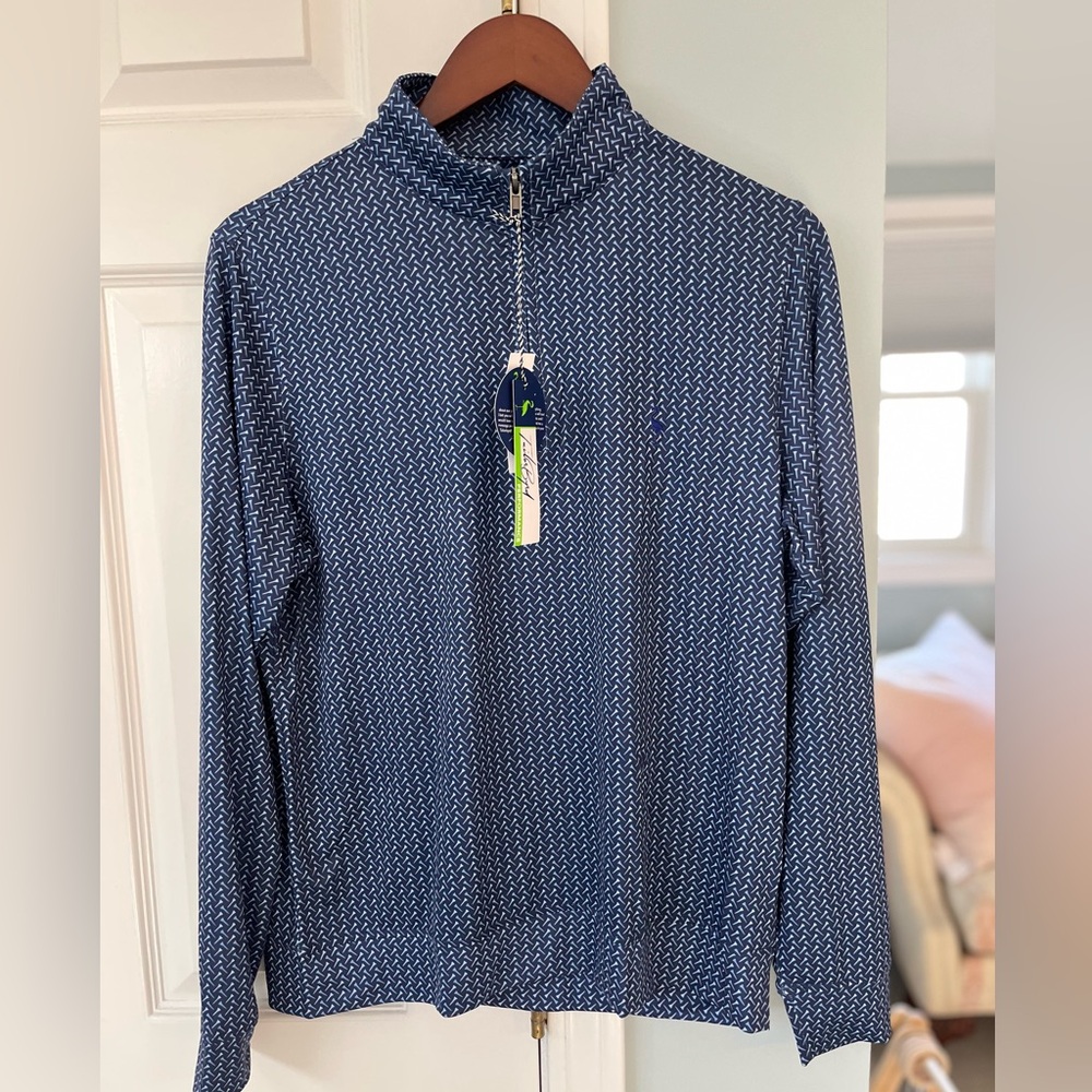Golf Tees Print Quarter Zip Performance Pullover